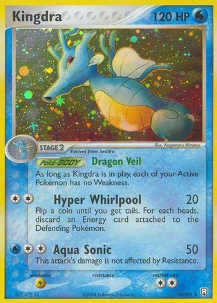 Kingdra 012  - Reverse Holofoil Team Rocket Returns - Holo Rare