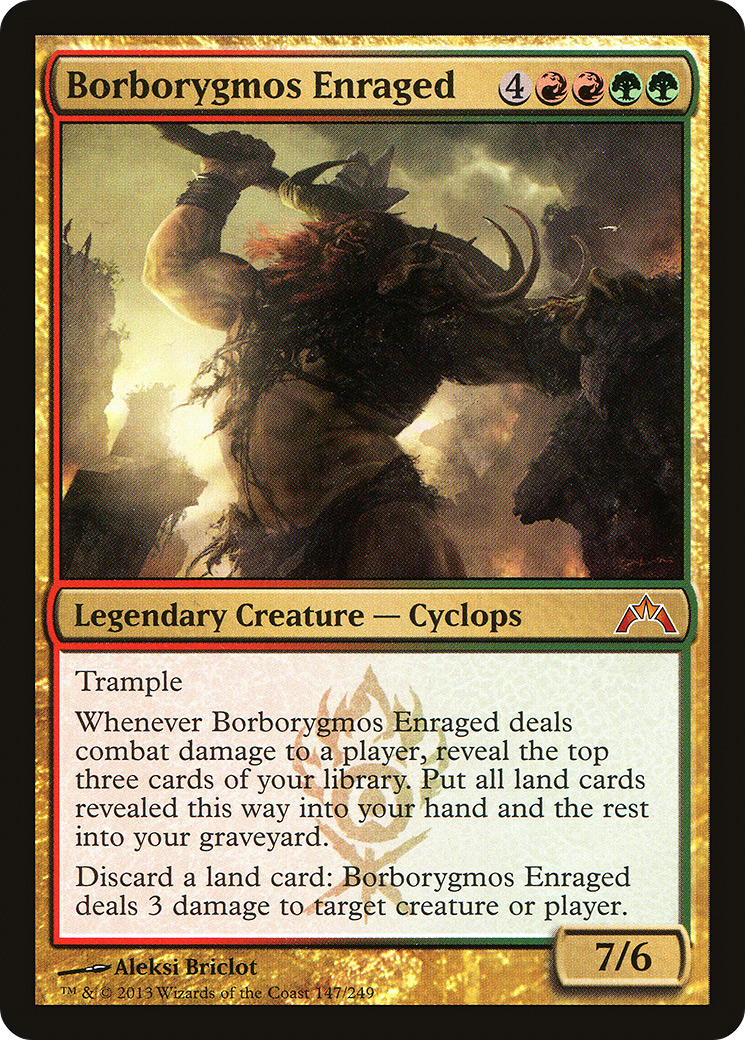 Borborygmos Enraged (GTC-147)  Foil - Gatecrash
