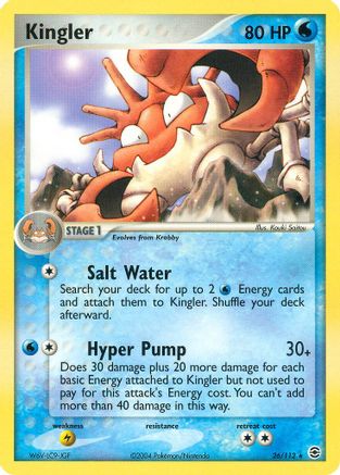 Kingler 026/112  - Reverse Holofoil FireRed & LeafGreen - Rare