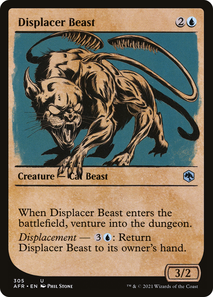 Displacer Beast (Showcase) (AFR-305) - Adventures in the Forgotten Realms: (Showcase) Foil