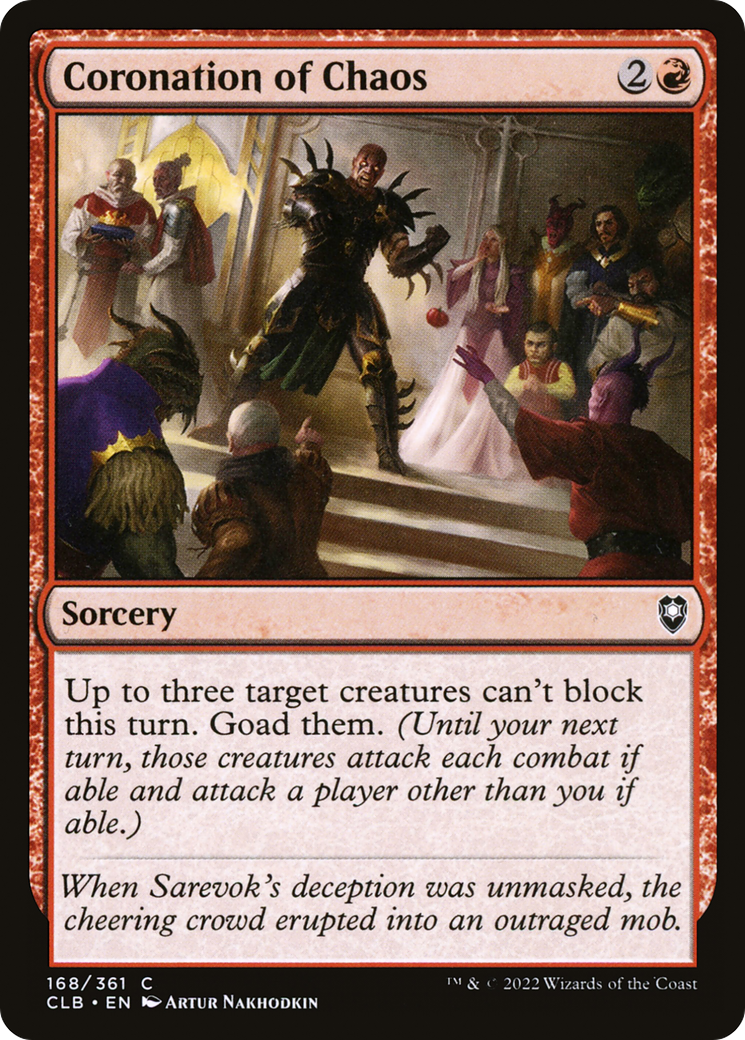 Coronation of Chaos (CLB-168)  - Commander Legends: Battle for Baldur's Gate