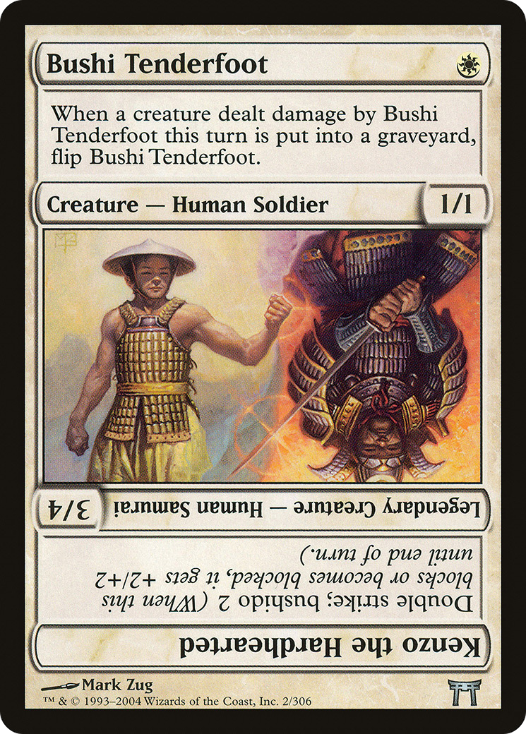 Bushi Tenderfoot // Kenzo the Hardhearted (CHK-002)  Foil - Champions of Kamigawa