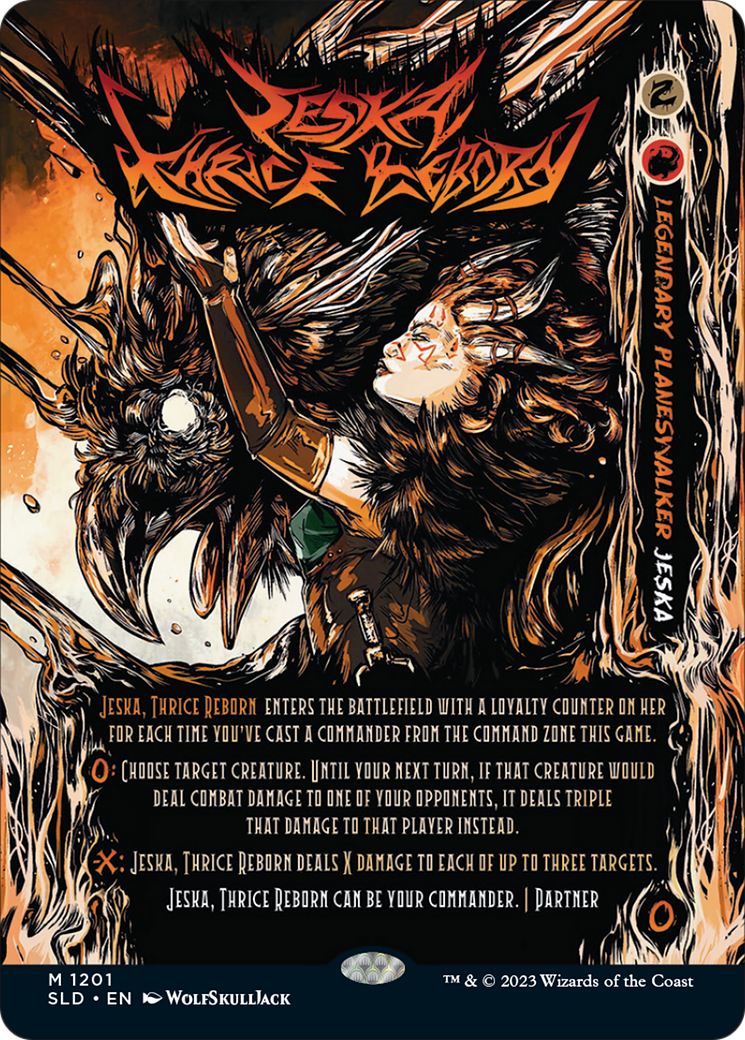 Jeska, Thrice Reborn (SLD-1201)  Foil - Secret Lair Drop: (Full Art) (Borderless)