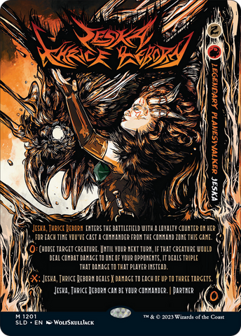 Jeska, Thrice Reborn (SLD-1201)  Foil - Secret Lair Drop: (Full Art) (Borderless)