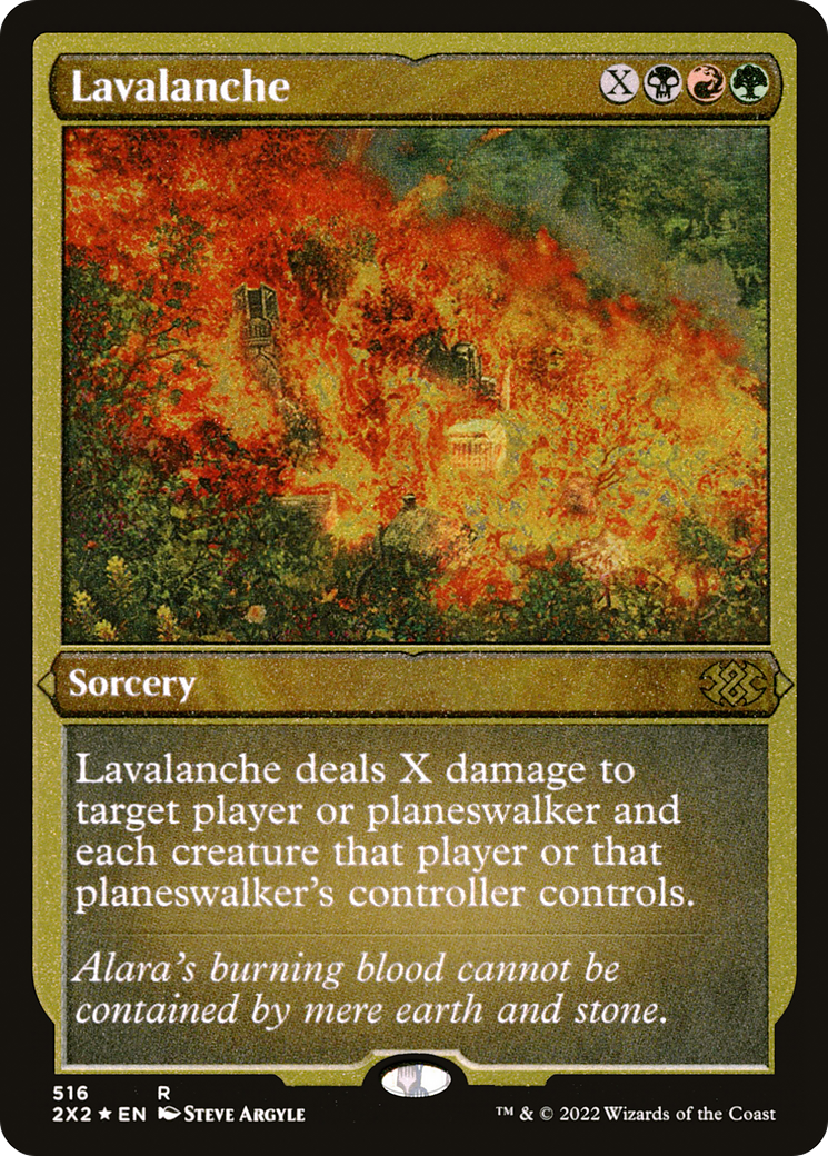 Lavalanche (Foil Etched) (2X2-516)  Foil - Double Masters 2022