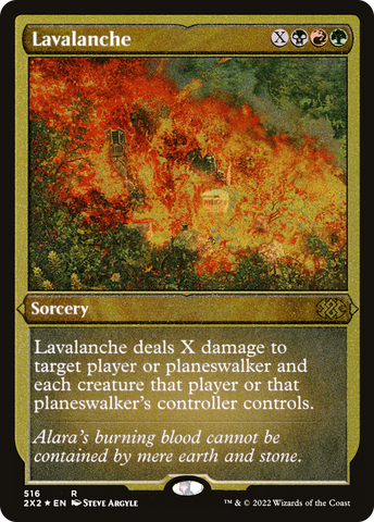 Lavalanche (Foil Etched) (2X2-516)  Foil - Double Masters 2022