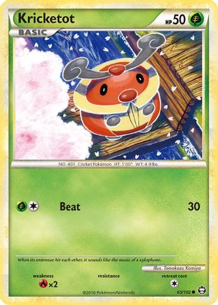 Kricketot 065/102  - Reverse Holofoil Triumphant - Common
