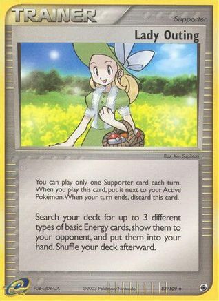 Lady Outing 083  - Reverse Holofoil Ruby and Sapphire - Uncommon