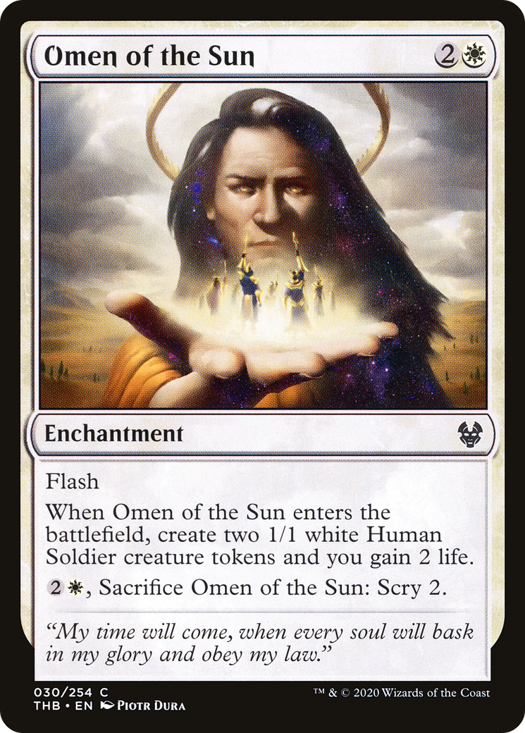 Omen of the Sun (THB-030)  Foil - Theros Beyond Death