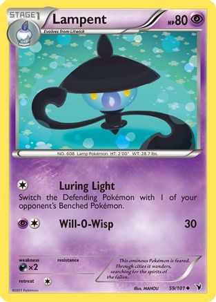 Lampent 059  - Reverse Holofoil Noble Victories - Uncommon