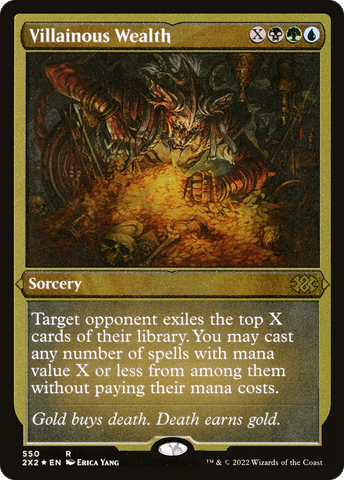 Villainous Wealth (Foil Etched) (2X2-550)  Foil - Double Masters 2022