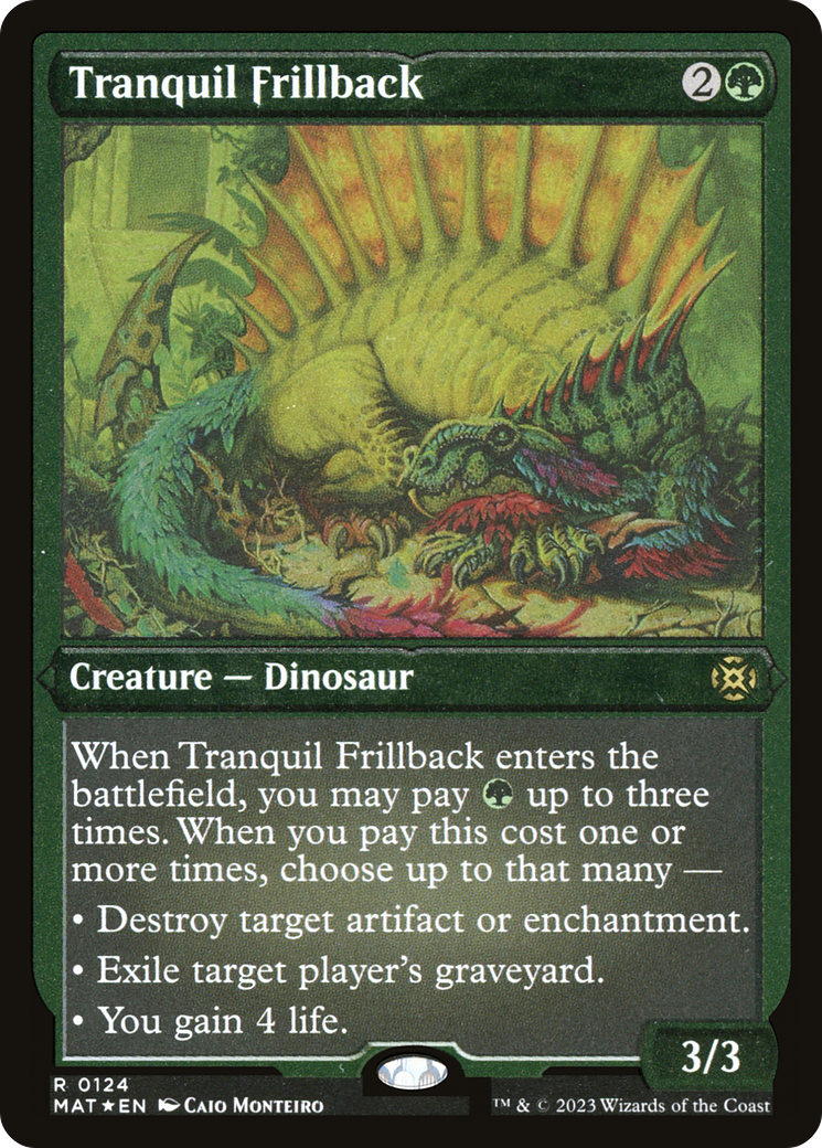 Tranquil Frillback (MAT-124)  Etched Foil - March of the Machine: The Aftermath