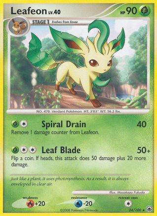 Leafeon (24) 024  Majestic Dawn - Rare