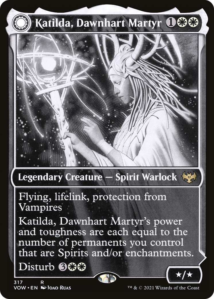 Katilda, Dawnhart Martyr (Showcase) (VOW-317)  Foil - Innistrad: Crimson Vow: (Showcase, Double Faced Transform)