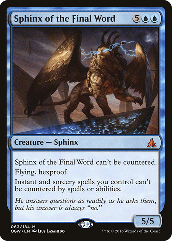 Sphinx of the Final Word (OGW-063)  - Oath of the Gatewatch