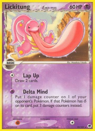 Lickitung (Delta Species) 019/101  Dragon Frontiers - Rare