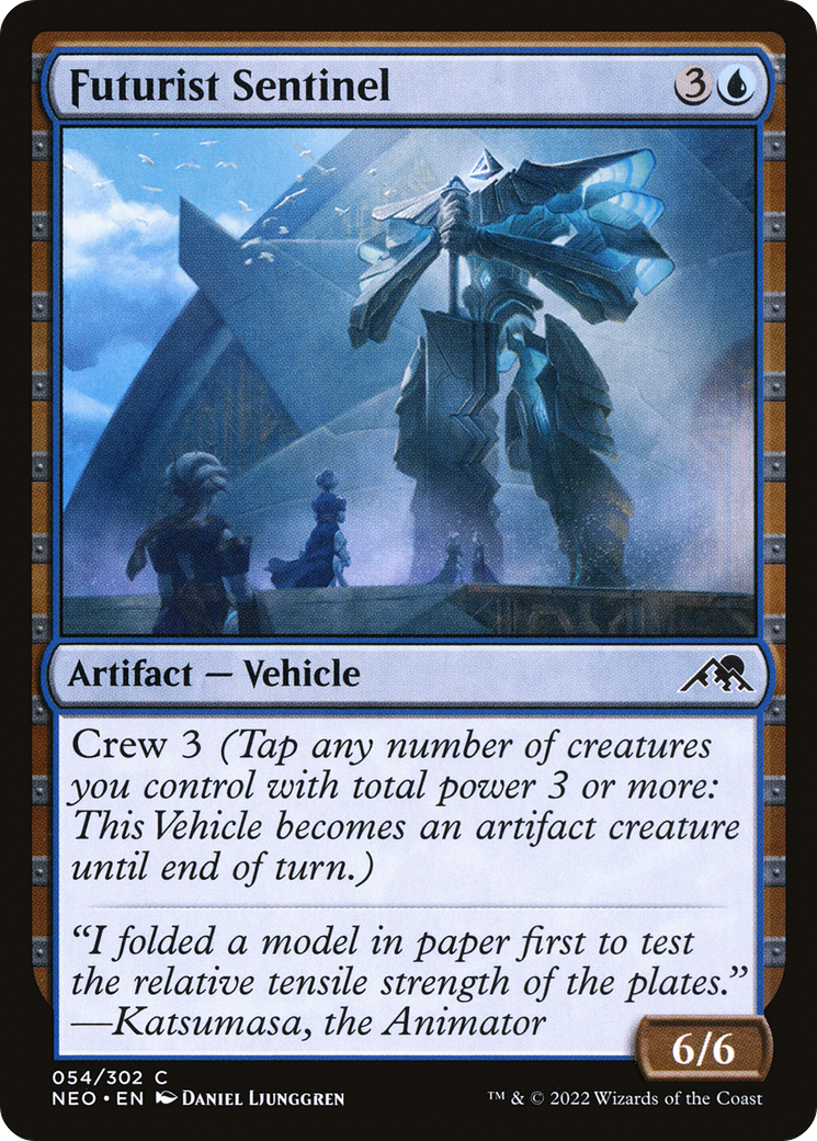 Futurist Sentinel (NEO-054)  Foil - Kamigawa: Neon Dynasty