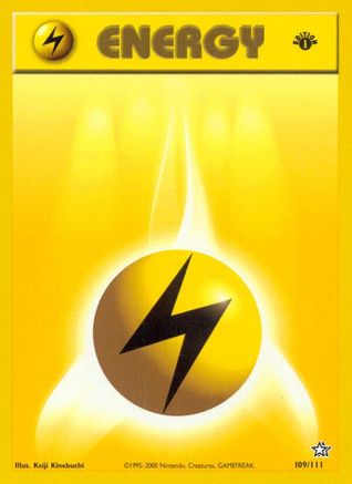 Lightning Energy 109/111  - Unlimited Neo Genesis - Common