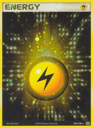 Lightning Energy 104/106  - Holofoil Emerald - Holo Rare