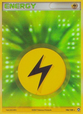 Lightning Energy 106  - Holofoil Power Keepers - Rare