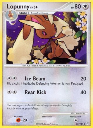 Lopunny 063  - Reverse Holofoil Supreme Victors - Uncommon