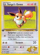 Lt. Surge's Eevee 051/132  - 1st Edition Gym Challenge - Uncommon