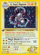 Lt. Surge's Magneton 008/132  - 1st Edition Holofoil Gym Heroes - Holo Rare