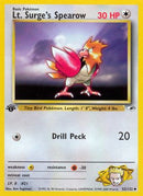 Lt. Surge's Spearow (52) 052/132  - 1st Edition Gym Heroes - Uncommon