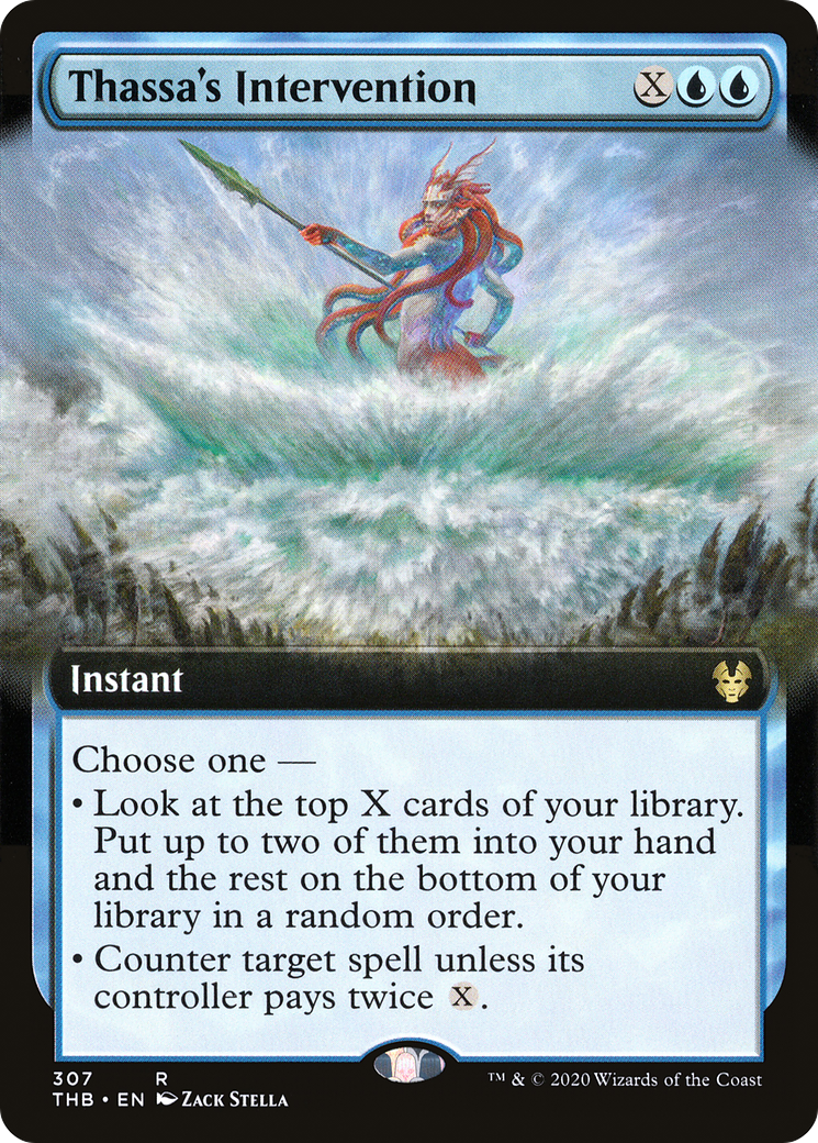 Thassa's Intervention (Extended Art) (THB-307)  Foil - Theros Beyond Death: (Extended Art)