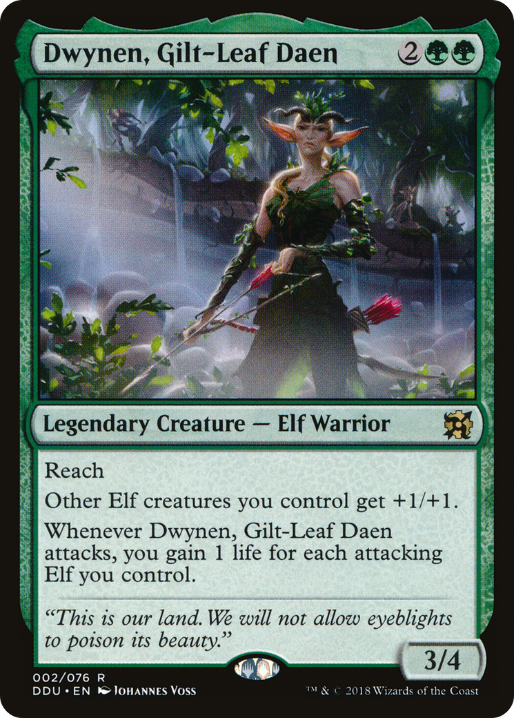 Dwynen, Gilt-Leaf Daen (DDU-002)  - Duel Decks: Elves vs. Inventors