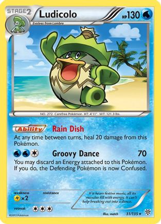 Ludicolo 031  Plasma Storm - Rare