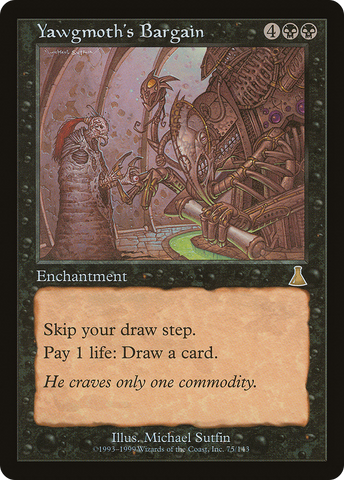 Yawgmoth's Bargain (UDS-075)  Foil - Urza's Destiny