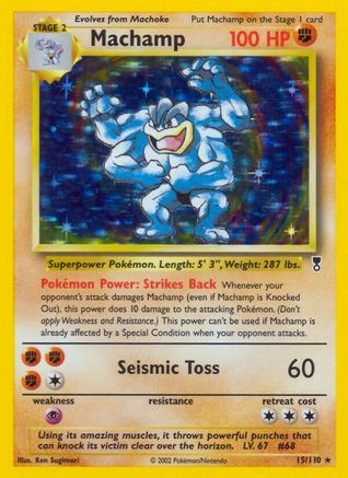 Machamp 015  - Holofoil Legendary Collection - Holo Rare