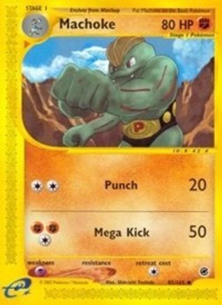 Machoke 085  - Reverse Holofoil Expedition - Uncommon
