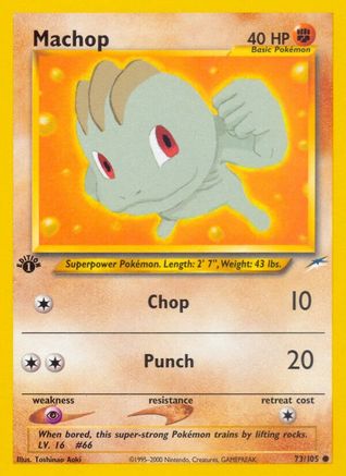 Machop 073/105  - Unlimited Neo Destiny - Common