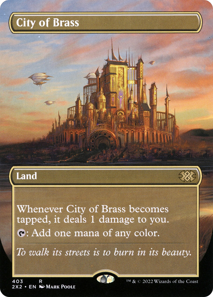 City of Brass (Borderless) (2X2-403)  - Double Masters 2022
