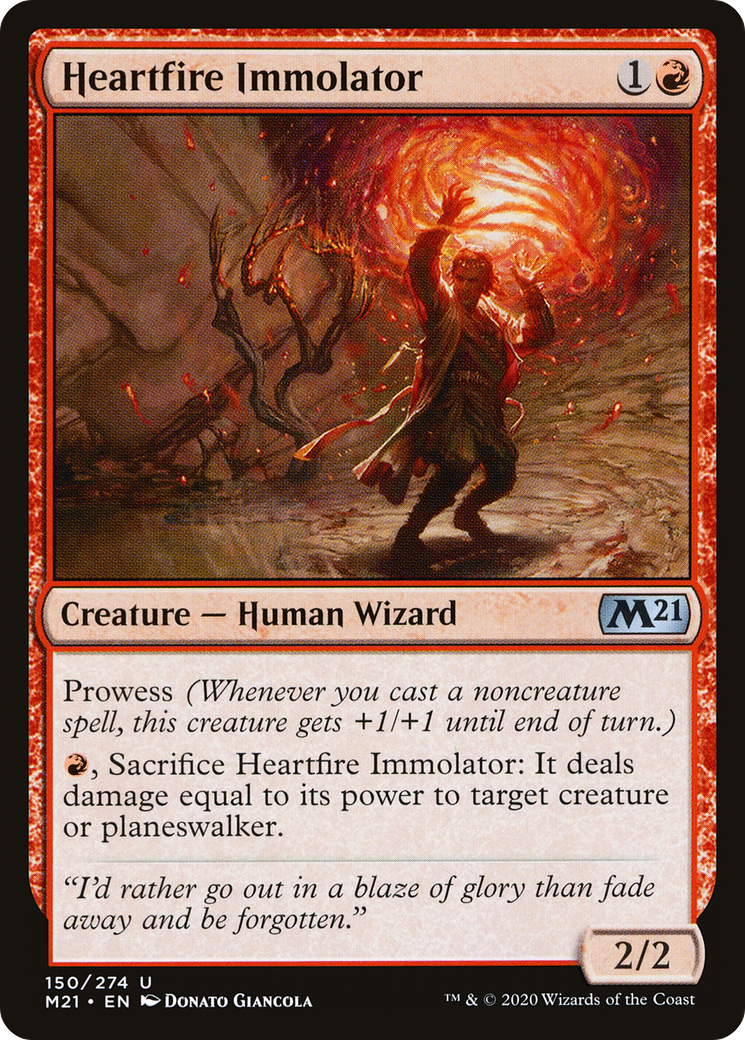 Heartfire Immolator (M21-150)  - Core Set 2021