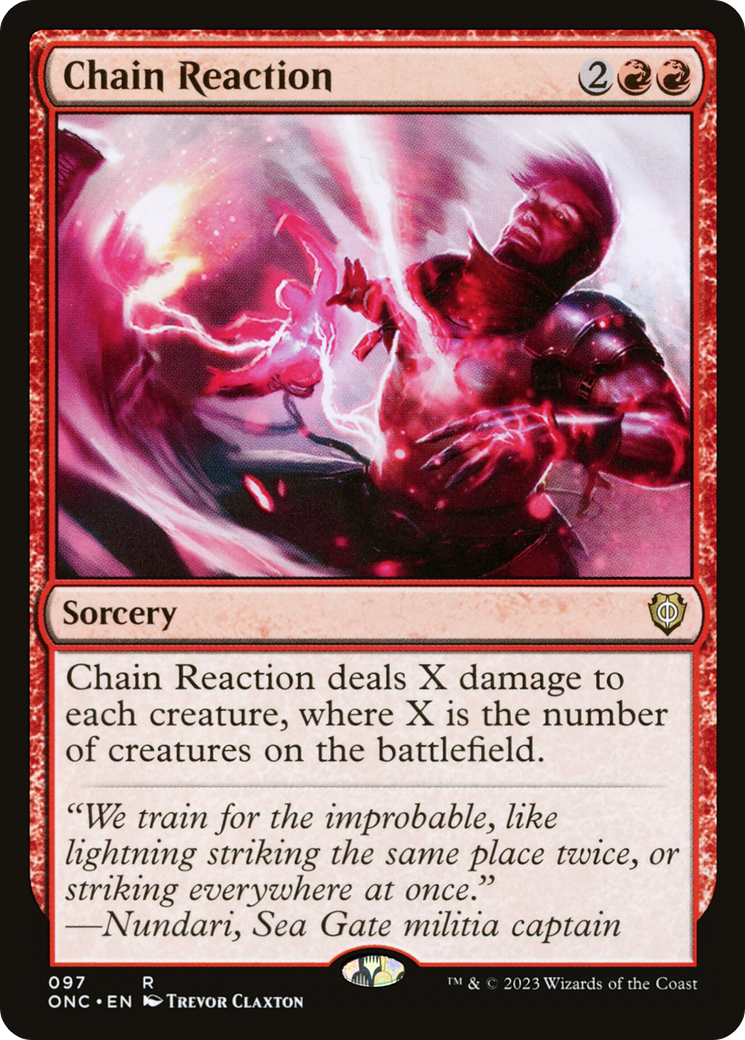 Chain Reaction (ONC-097)  - Phyrexia: All Will Be One Commander