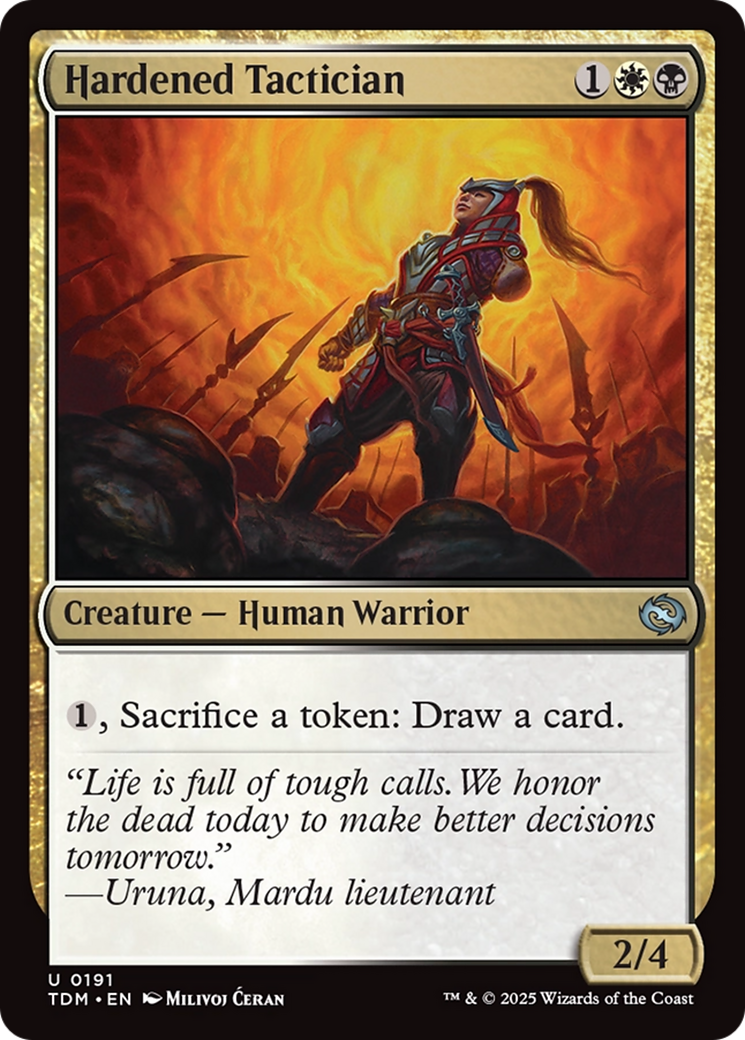 Hardened Tactician (TDM-191)  Foil - Tarkir: Dragonstorm