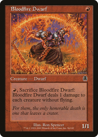 Bloodfire Dwarf (APC-056)  Foil - Apocalypse