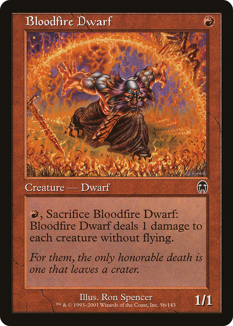 Bloodfire Dwarf (APC-056)  Foil - Apocalypse