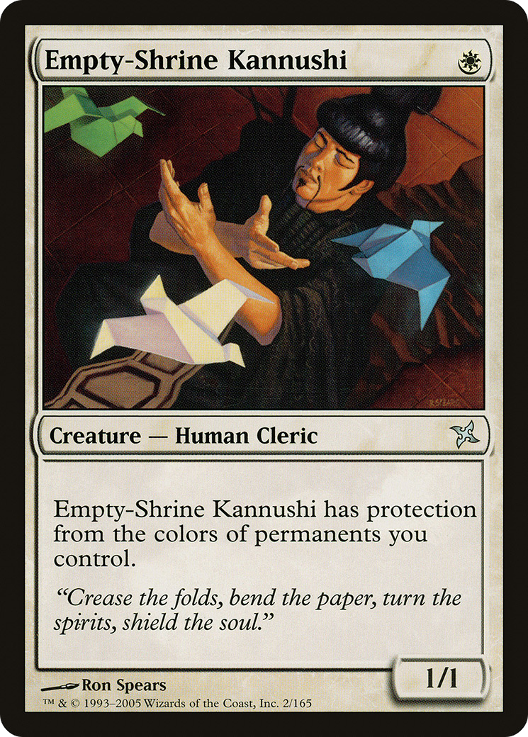Empty-Shrine Kannushi (BOK-002)  Foil - Betrayers of Kamigawa