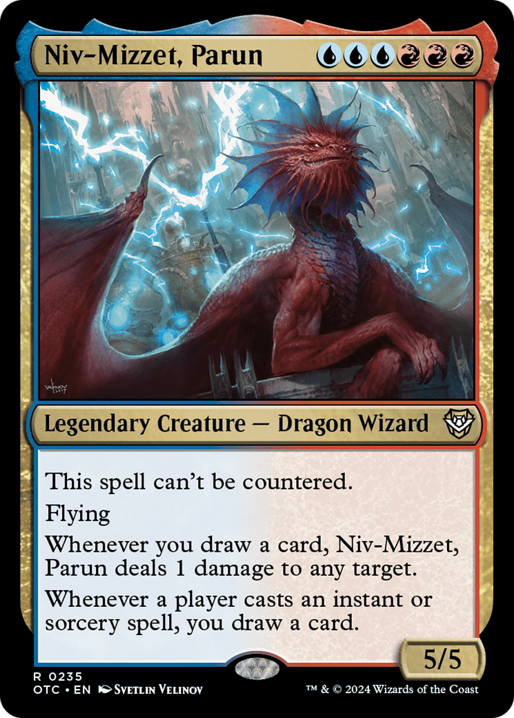 Niv-Mizzet, Parun (OTC-235)  - Outlaws of Thunder Junction Commander
