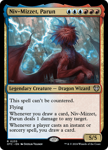 Niv-Mizzet, Parun (OTC-235)  - Outlaws of Thunder Junction Commander
