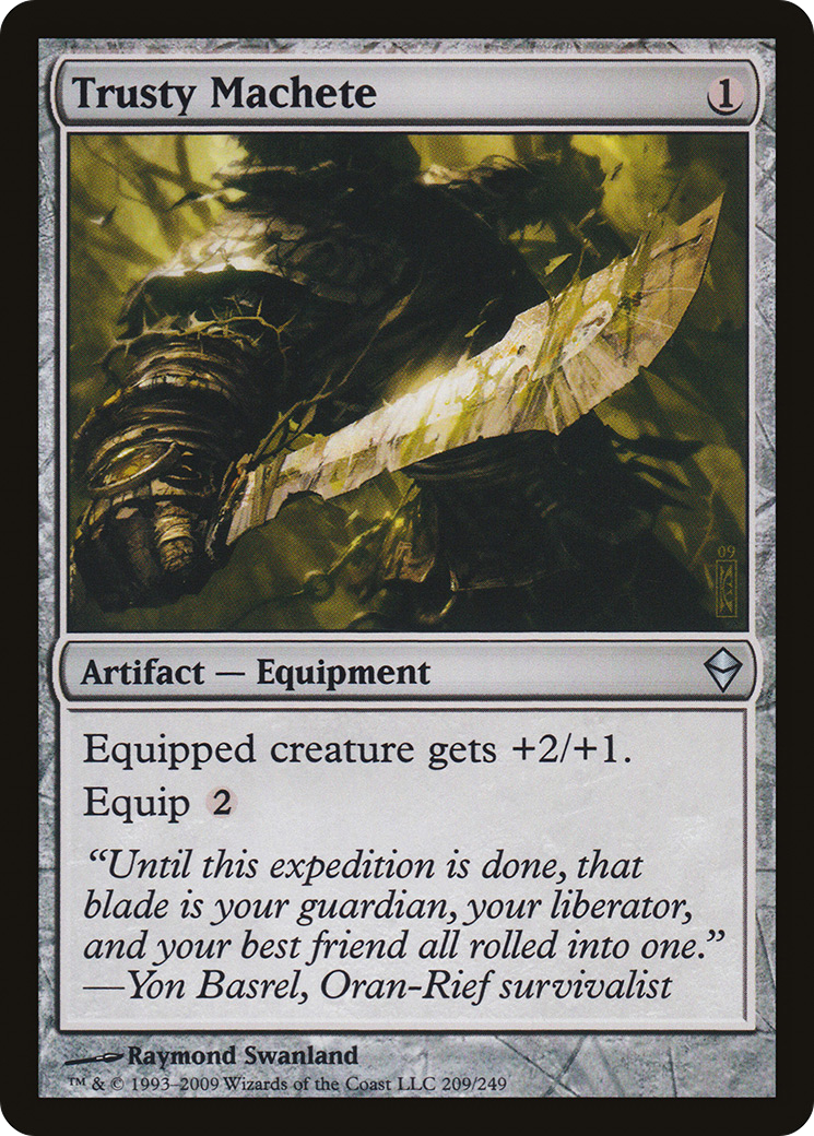 Trusty Machete (ZEN-209)  Foil - Zendikar