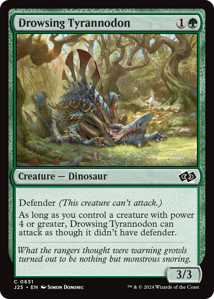 Drowsing Tyrannodon (J25-651)  - Foundations Jumpstart