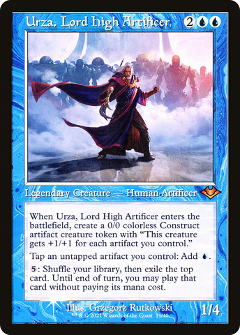 Urza, Lord High Artificer (Retro Frame) (MH1-011)  Foil - Modern Horizons 1 Timeshifts