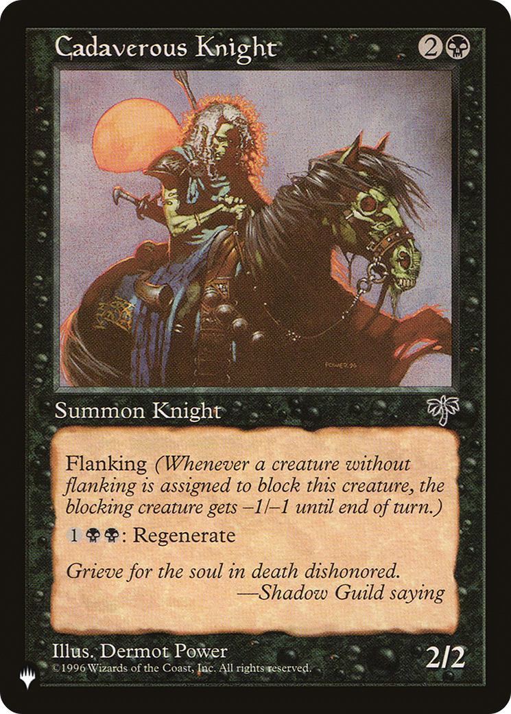 Cadaverous Knight (LIST-MIR-110)  - The List