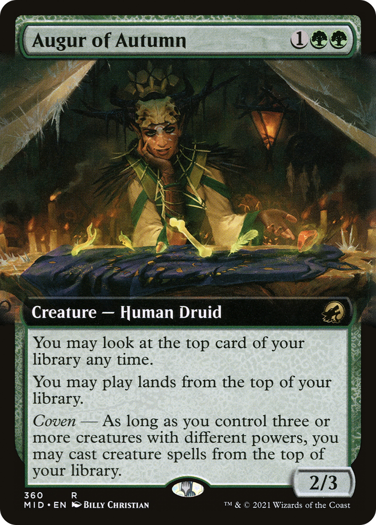 Augur of Autumn (Extended Art) (MID-360)  - Innistrad: Midnight Hunt: (Extended Art)