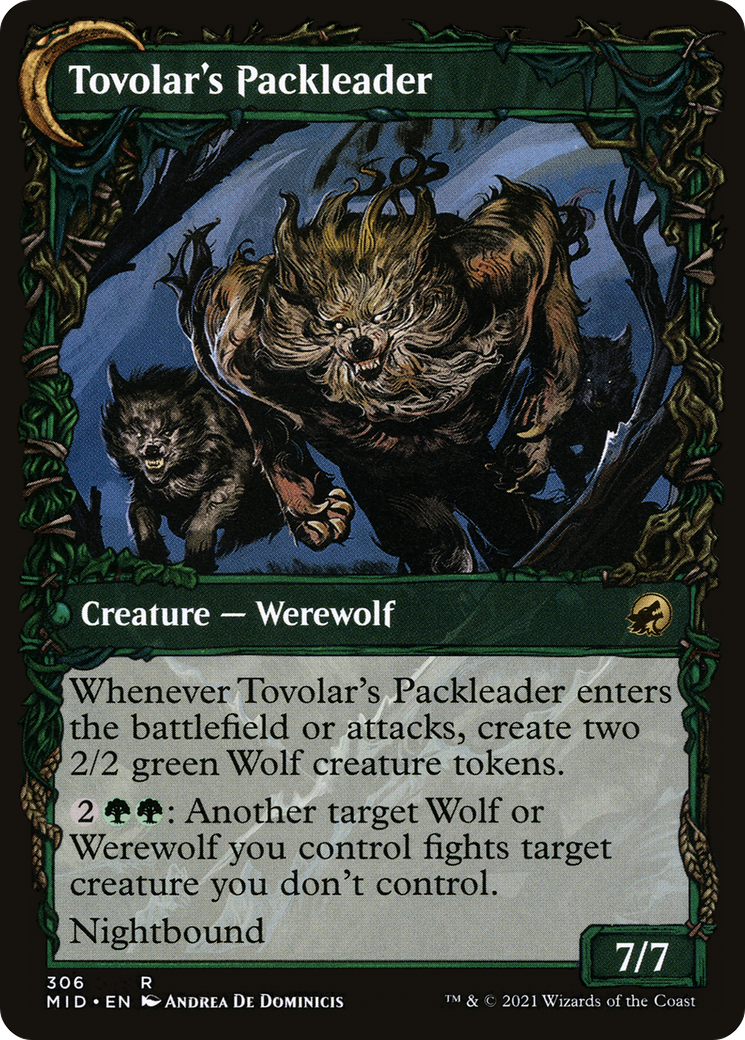 Tovolar's Huntmaster (Showcase) (MID-306)  - Innistrad: Midnight Hunt: (Showcase, Double Faced Transform)